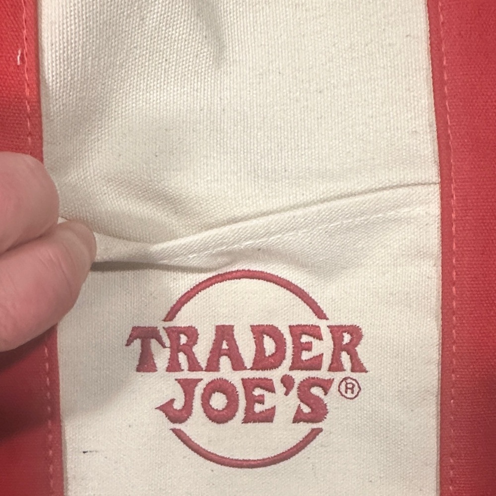 Set of 4 Trader Joe's Mini Canvas Tote Bags - Picture 3 of 4